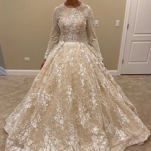 Custom wedding gown